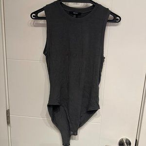 Forever 21 Deep Teal Muscle Tank Bodysuit